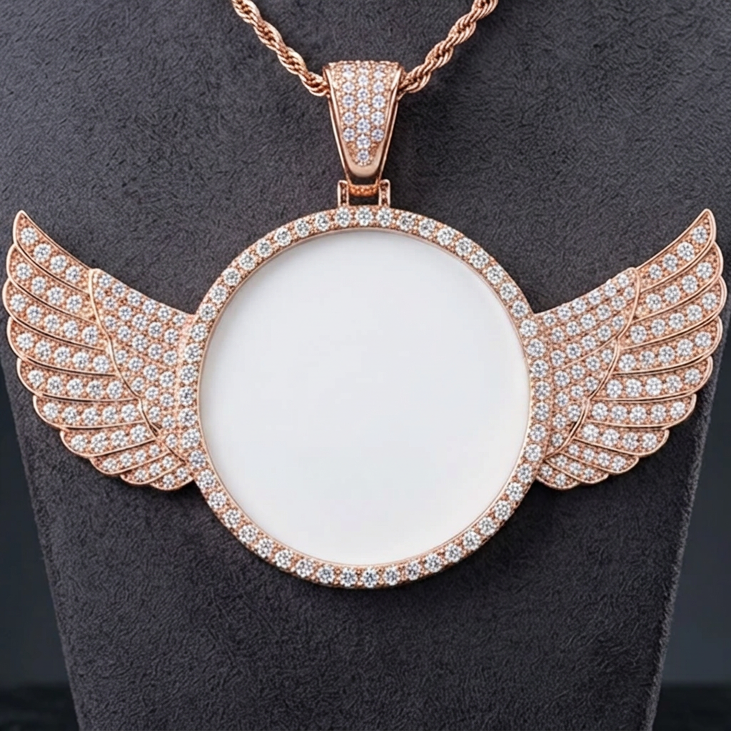 Blank Angel Winged Necklaces