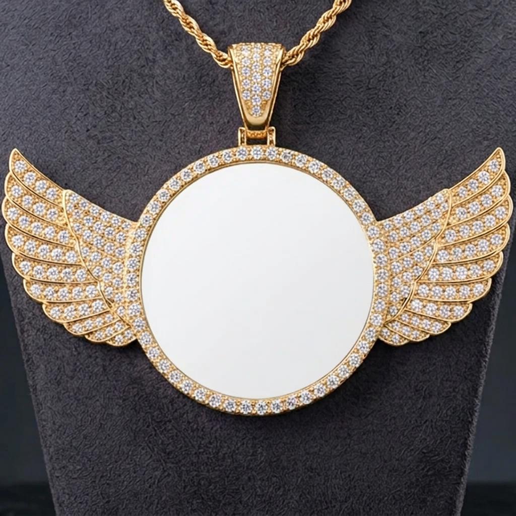 Blank Angel Winged Necklaces