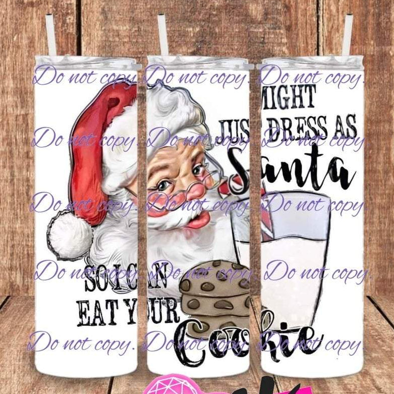 Just might dress as Santa 20 oz tumbler | Drinkware Collection | Pink Innovations, LLC™