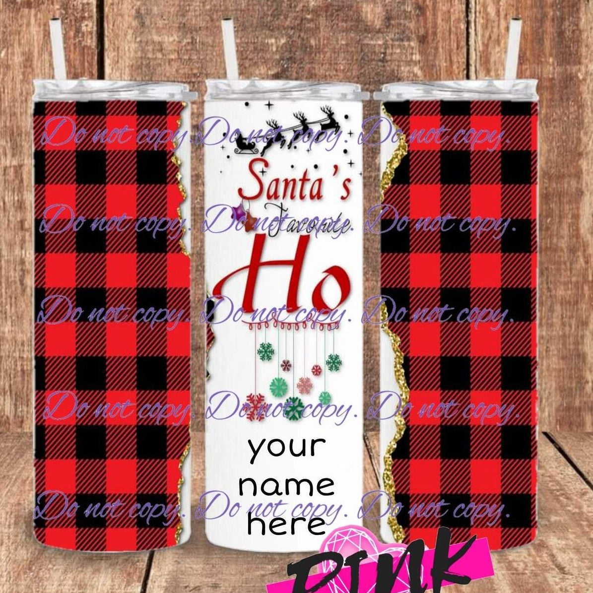Santa's Favorite Ho 20 oz tumbler | Drinkware Collection | Pink Innovations, LLC™