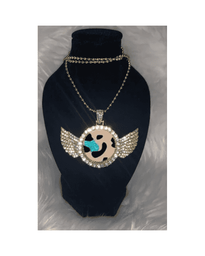 Gold Custom Open-Winged Necklace Pink Innovations, LLC™