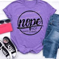 Nope Graphic Tees Collection Pink Innovations LLC