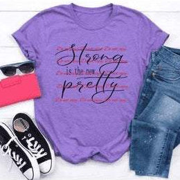 Strong new pretty Graphic Tees Collection Pink Innovations LLC