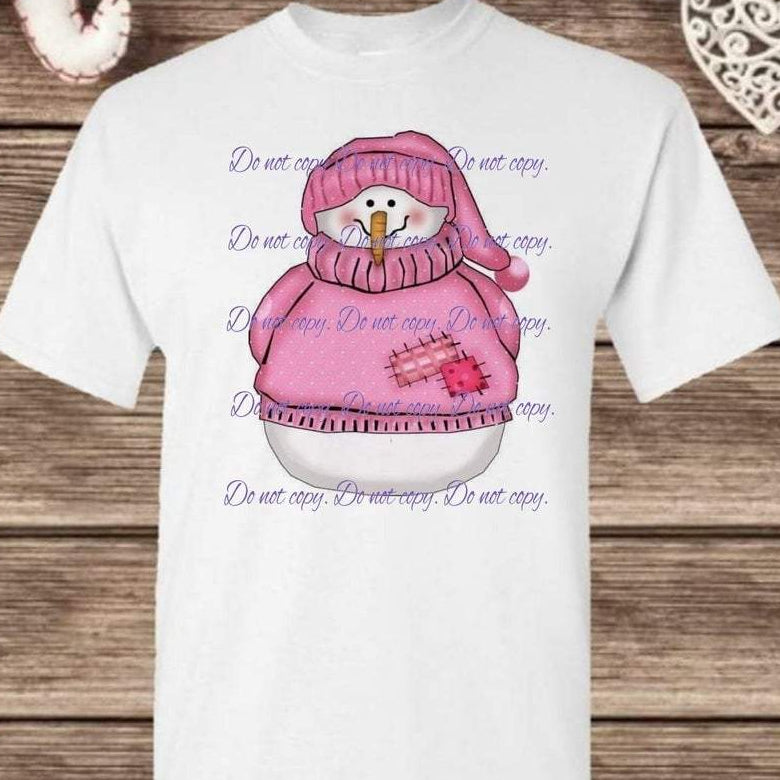 Pink Snowman |Pink Christmas | Christmas Apparel Collection | Pink Innovations, LLC