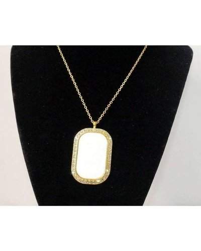 Gold Bling Faux Rhinestone Necklace Pink Innovations, LLC™