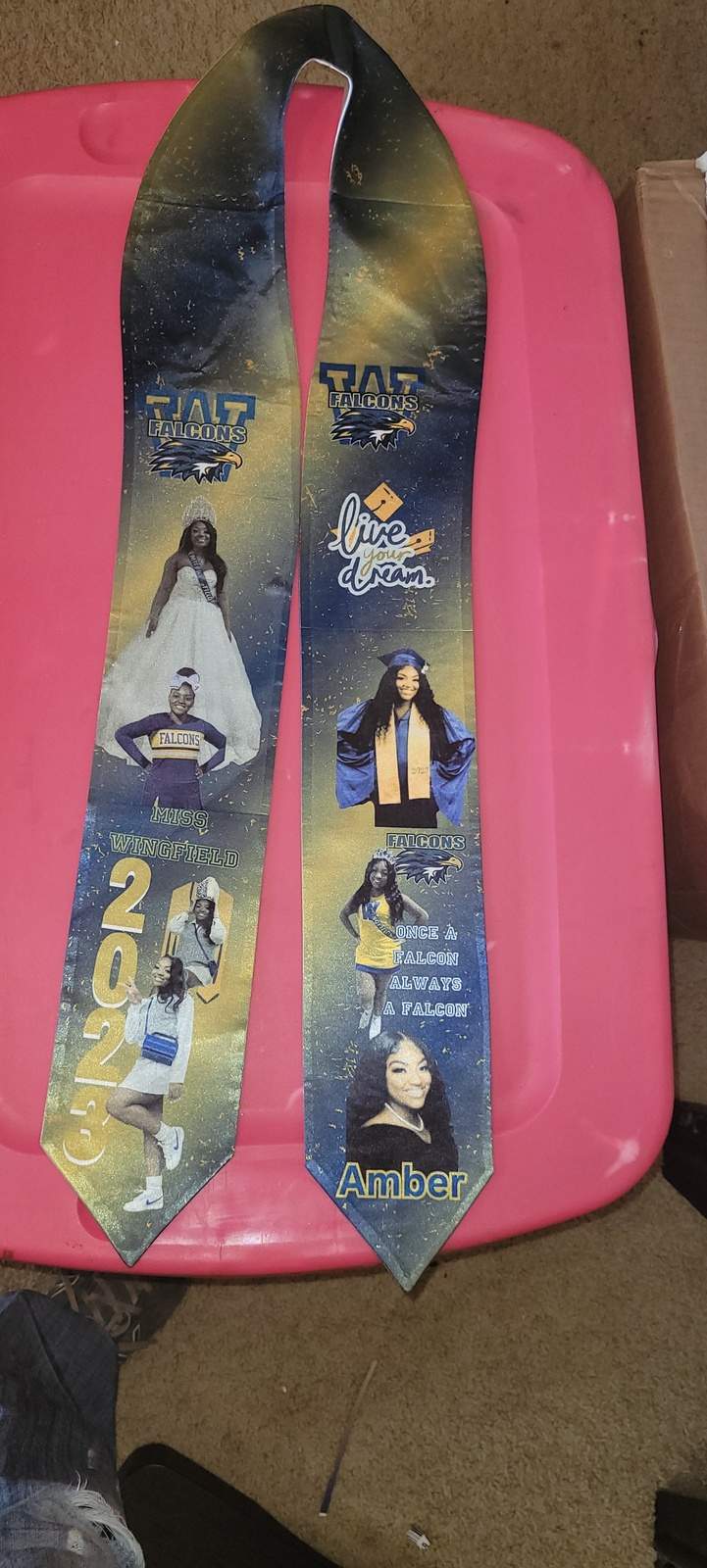 Custom graduation stole
