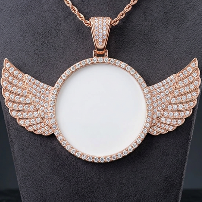 Blank Angel Winged Necklaces