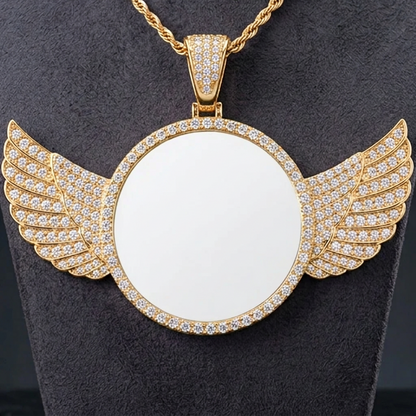 Blank Angel Winged Necklaces