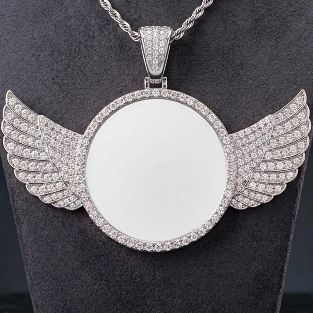 Blank Angel Winged Necklaces