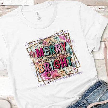 Merry Bright |Pink Christmas | Christmas Apparel Collection | Pink Innovations, LLC