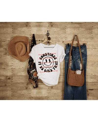 Sometimes like Graphic Tees Collection Pink Innovations LLC
