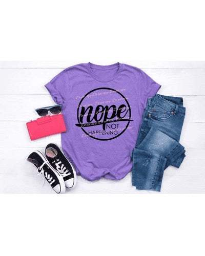 Nope Graphic Tees Collection Pink Innovations LLC
