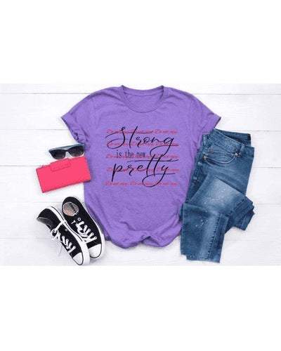 Strong new pretty Graphic Tees Collection Pink Innovations LLC