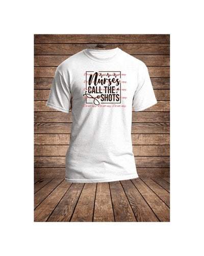 Nurses Call Shots Graphic Tees Collection Pink Innovations LLC
