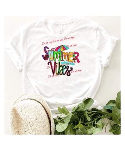 Summer Vibes Graphic Tees Collection Pink Innovations LLC