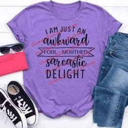 Sarcastic Delight Graphic Tees Collection Pink Innovations LLC