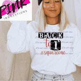 Back Square One Graphic Tees Collection Pink Innovations LLC