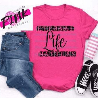 External Life Matters Graphic Tees Collection Pink Innovations LLC