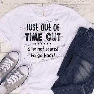 Just time not scared go back Children' Apparel Collection Pink Innovations LLC
