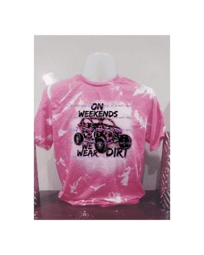 weekends wear dirt Graphic Tees Collection Pink Innovations LLC