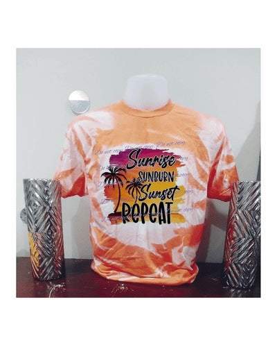 Sunrise, Sunburn, Sunset, Repeat Graphic Tees Collection Pink Innovations LLC
