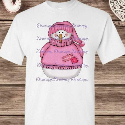 Pink Snowman |Pink Christmas | Christmas Apparel Collection | Pink Innovations, LLC
