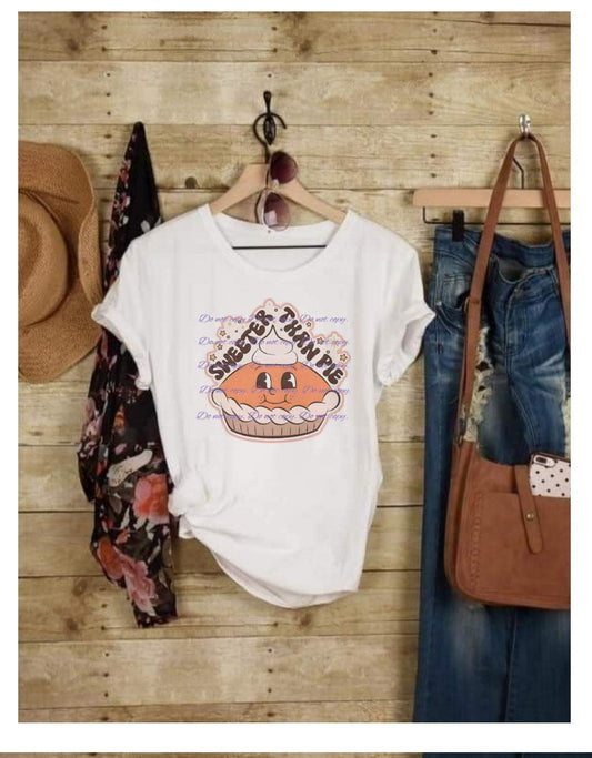 Sweeter than pie T-Shirt | Fall Collection | Pink Innovations, LLC