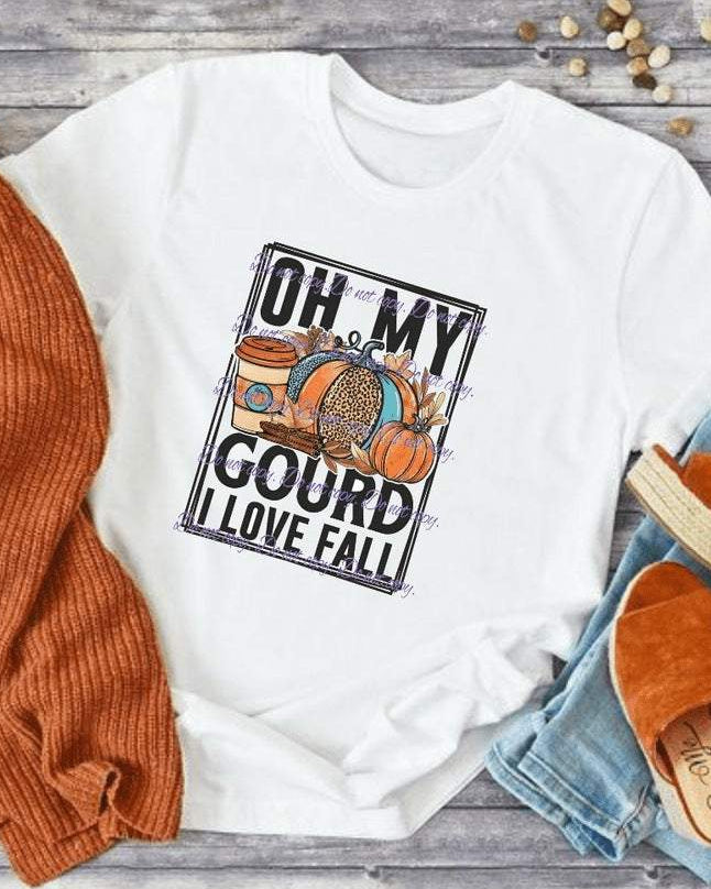 Oh My Gourd I Love Fall T-Shirt (v1) | Fall Collection | Pink Innovations, LLC